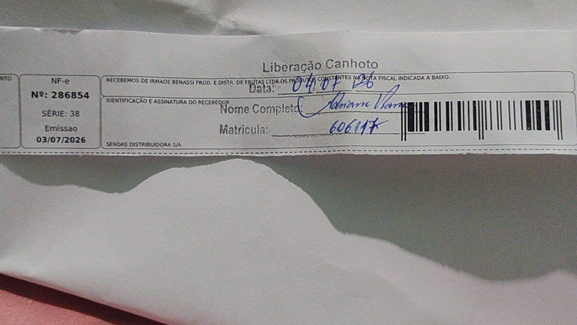Canhoto 162173693