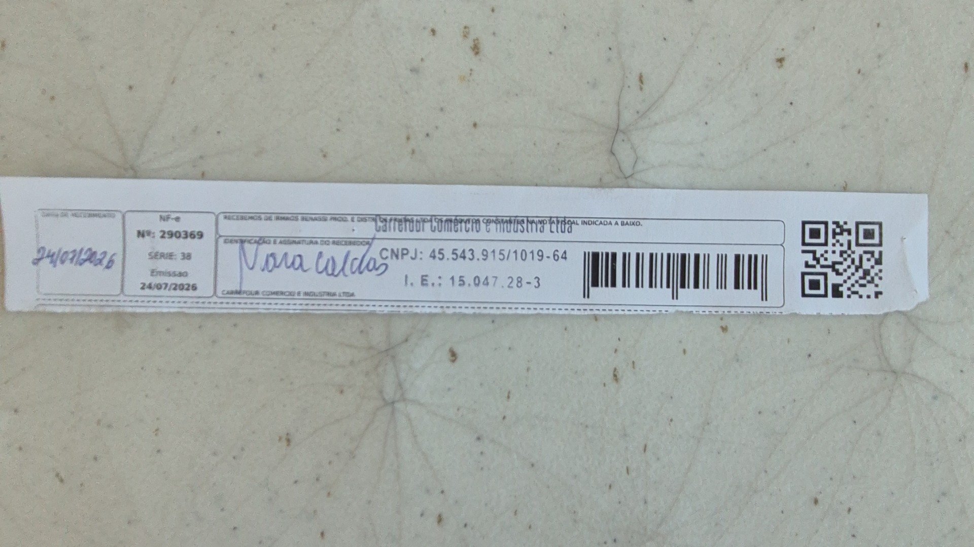 Canhoto 165598593