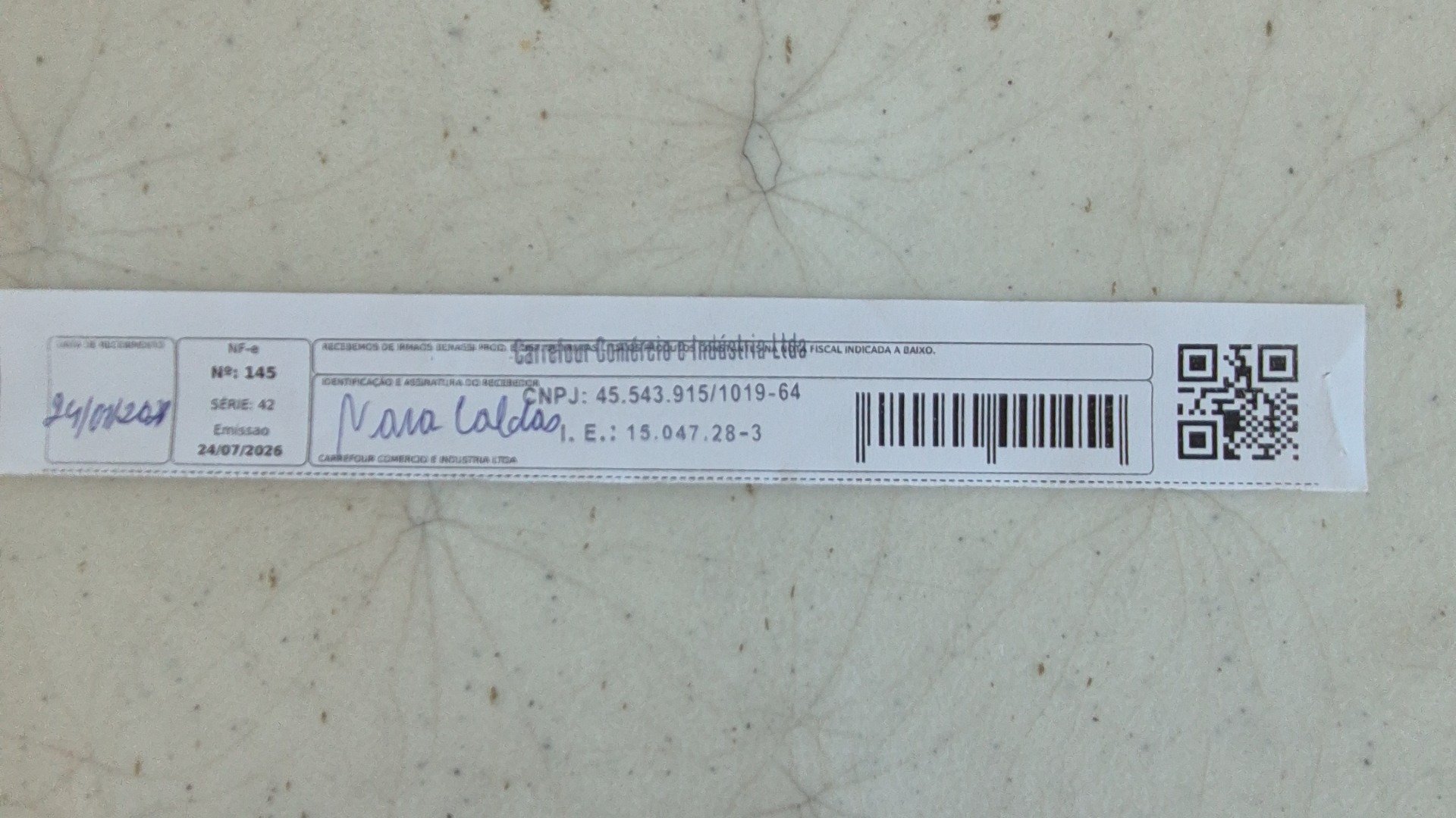 Canhoto 165598793