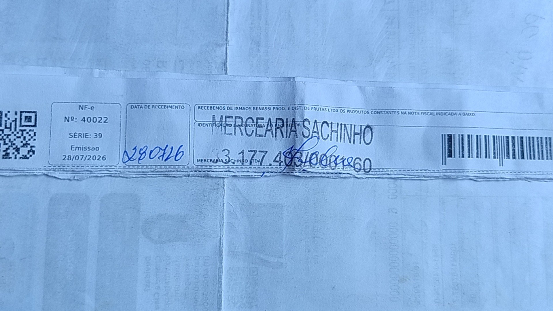 Canhoto 166244493