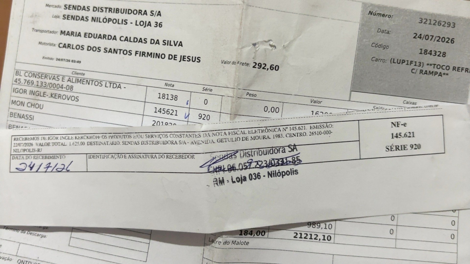 Canhoto 165630393