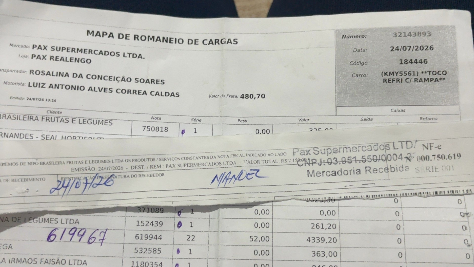 Canhoto 165698493