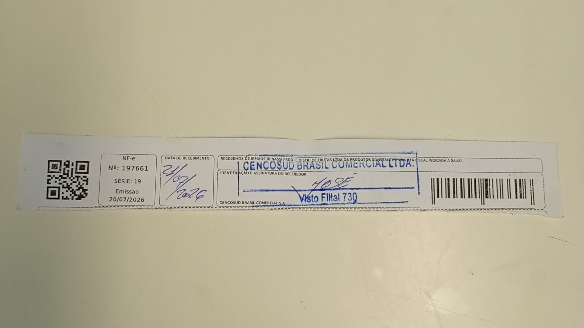 Canhoto 165038293
