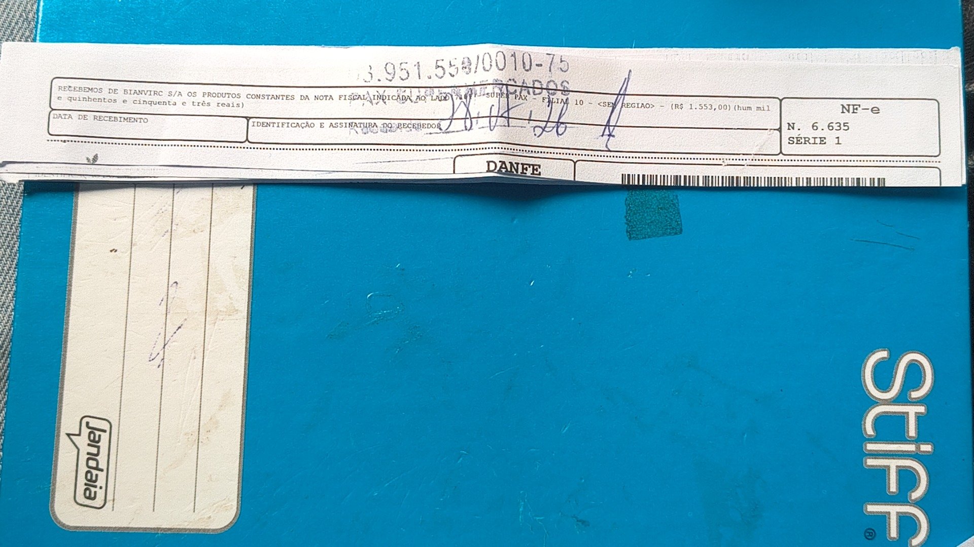 Canhoto 166287393