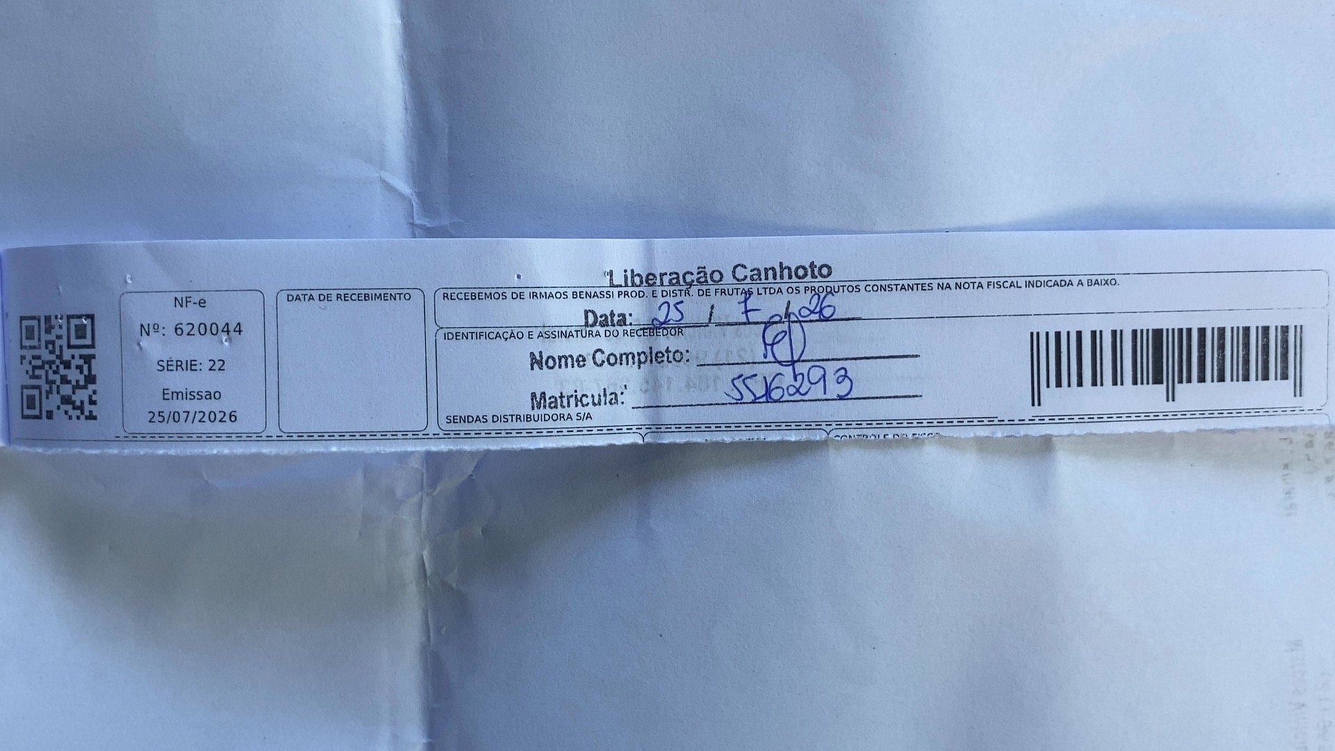 Canhoto 165803393