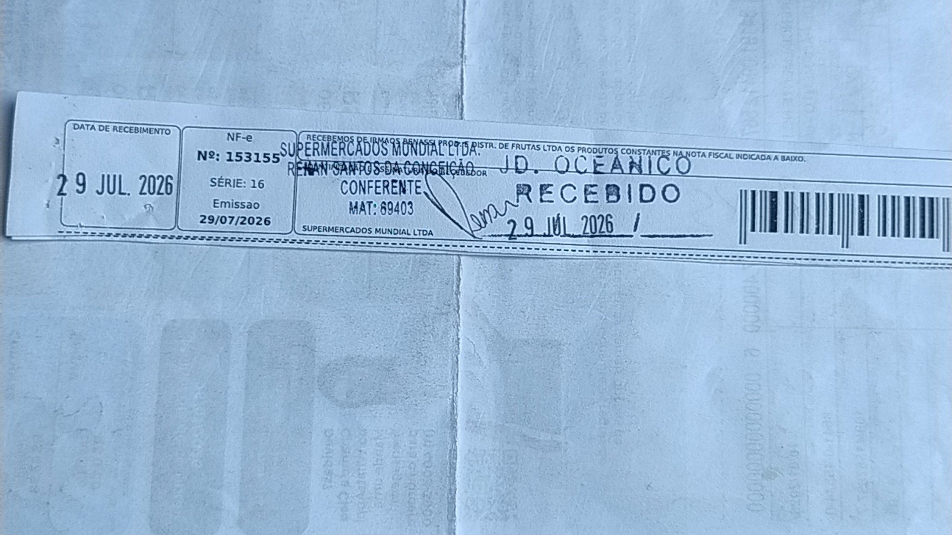 Canhoto 166518593
