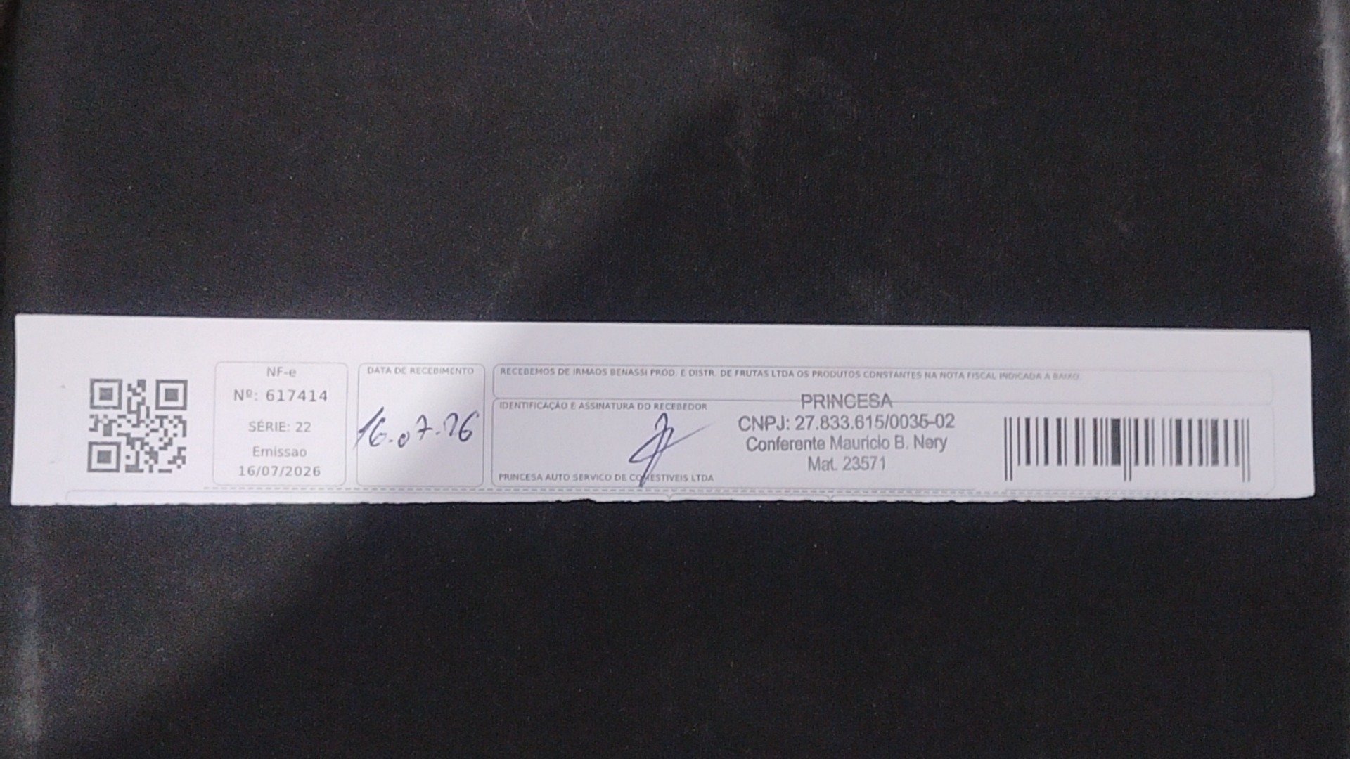Canhoto 164158393