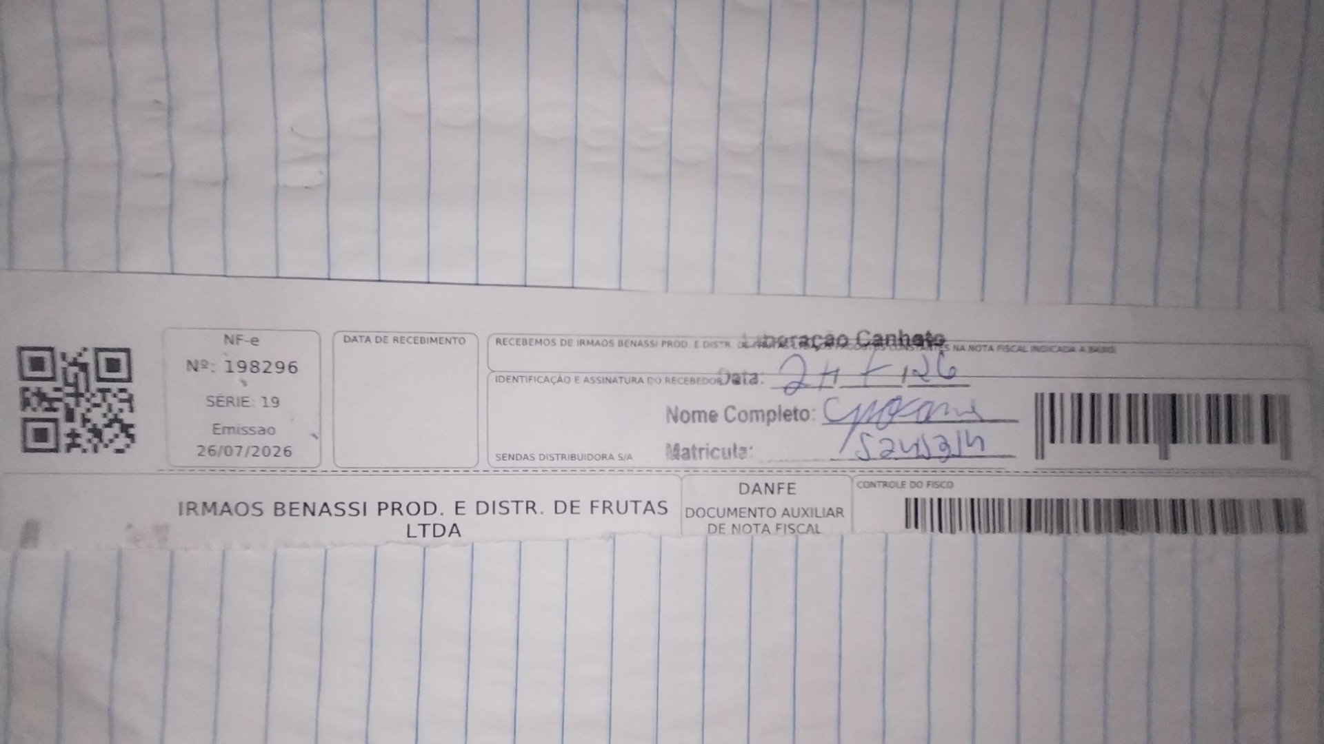 Canhoto 165983593
