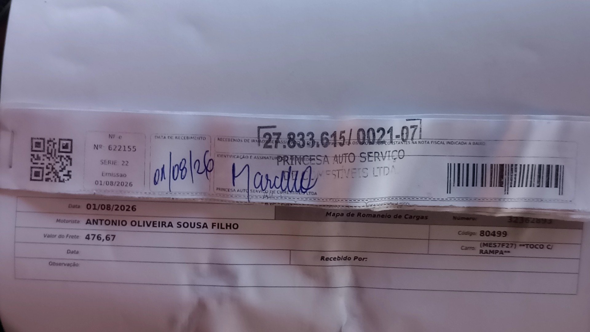 Canhoto 166999993