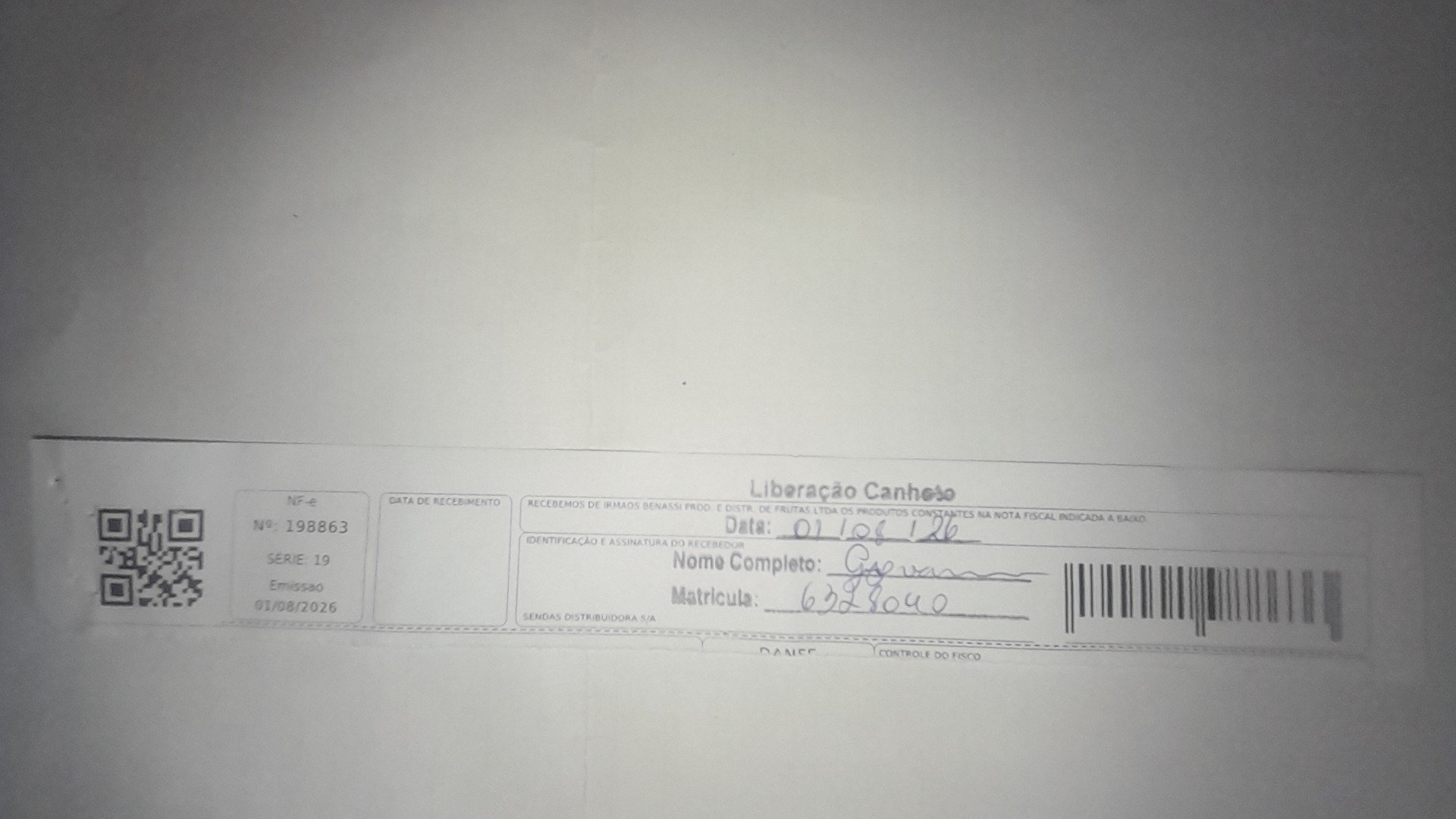 Canhoto 167002893