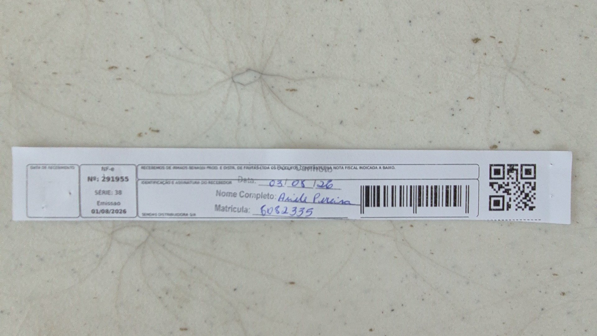 Canhoto 167179393