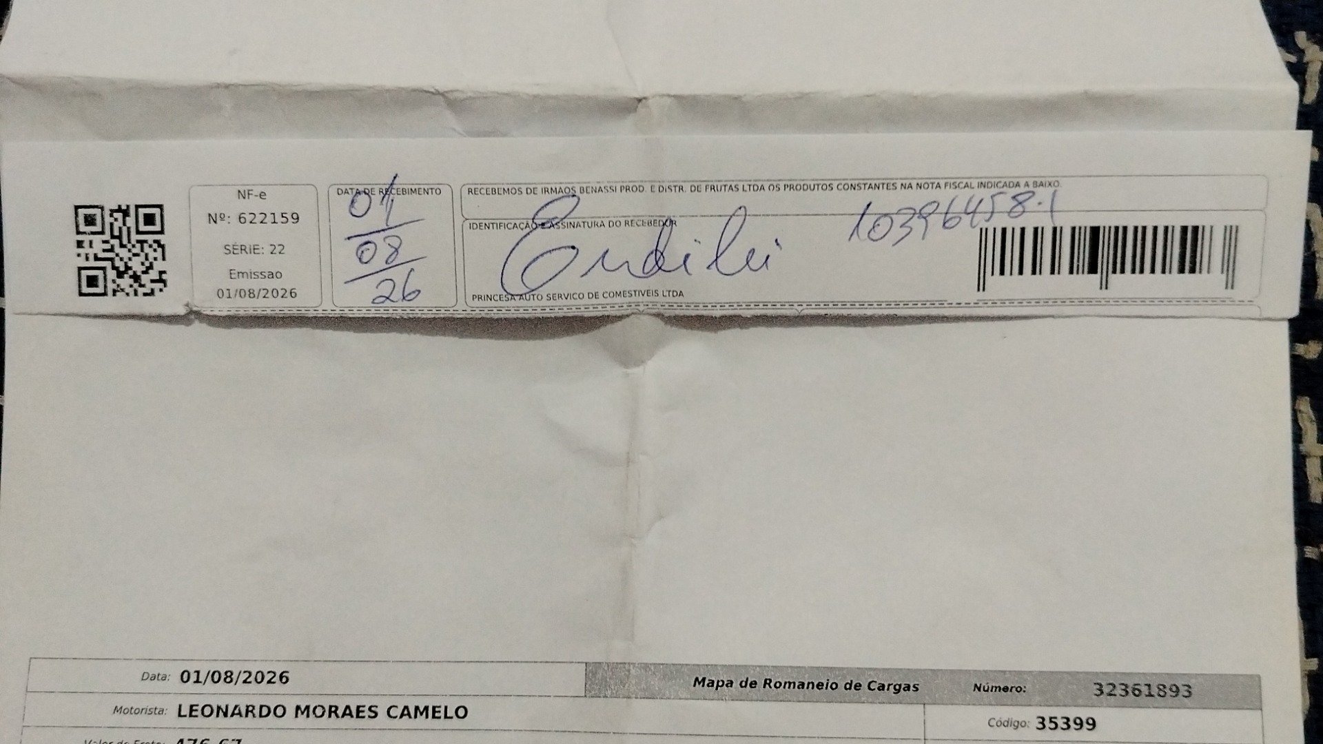 Canhoto 166995193