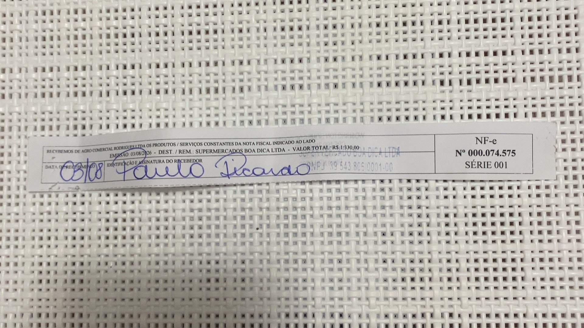 Canhoto 167288893