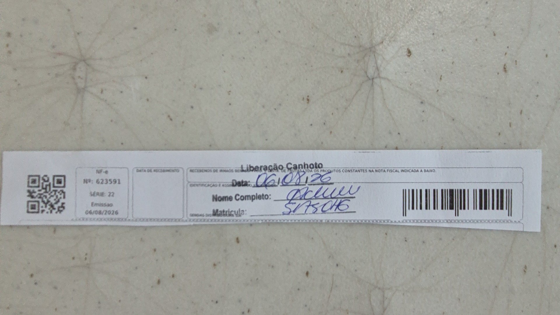 Canhoto 167799593