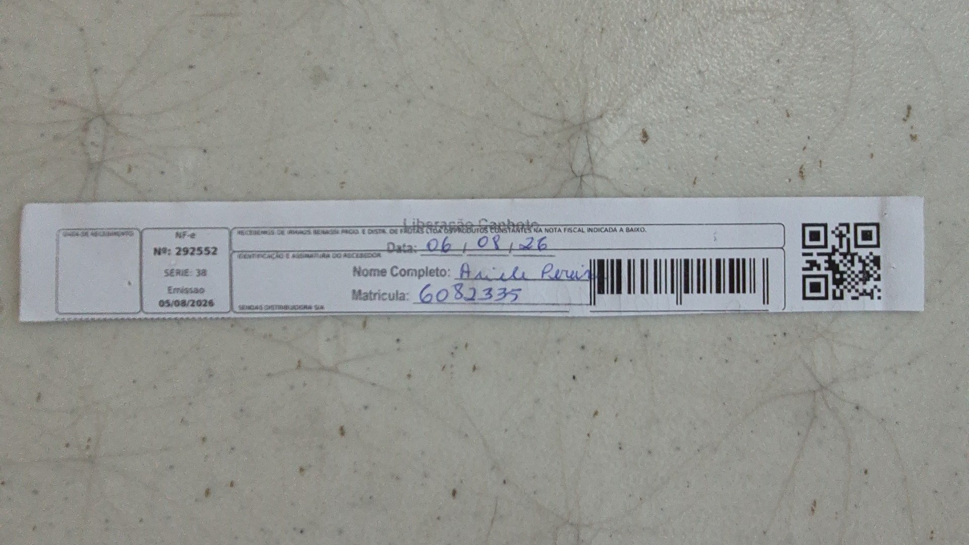 Canhoto 167783993
