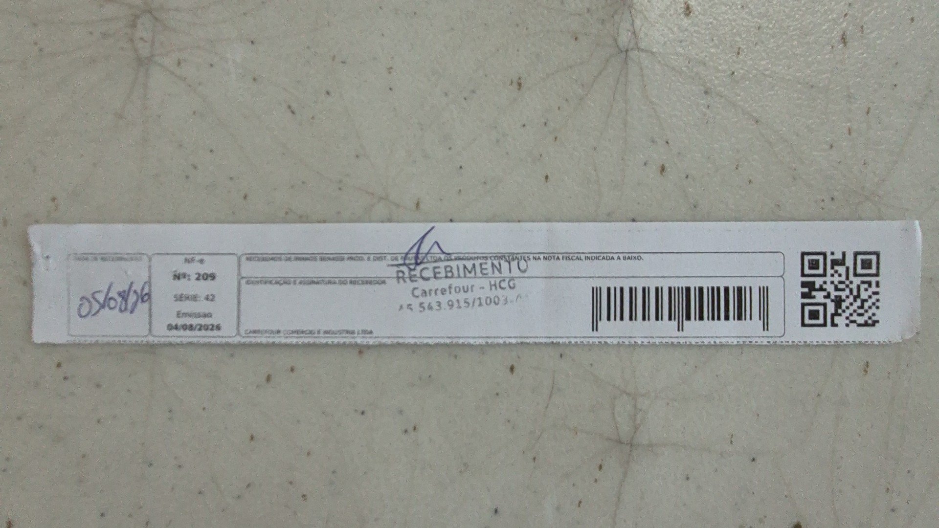 Canhoto 167608793