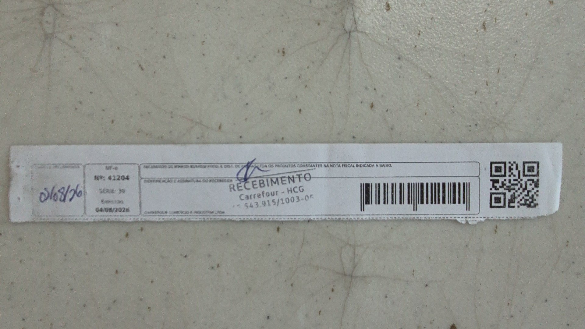 Canhoto 167608893