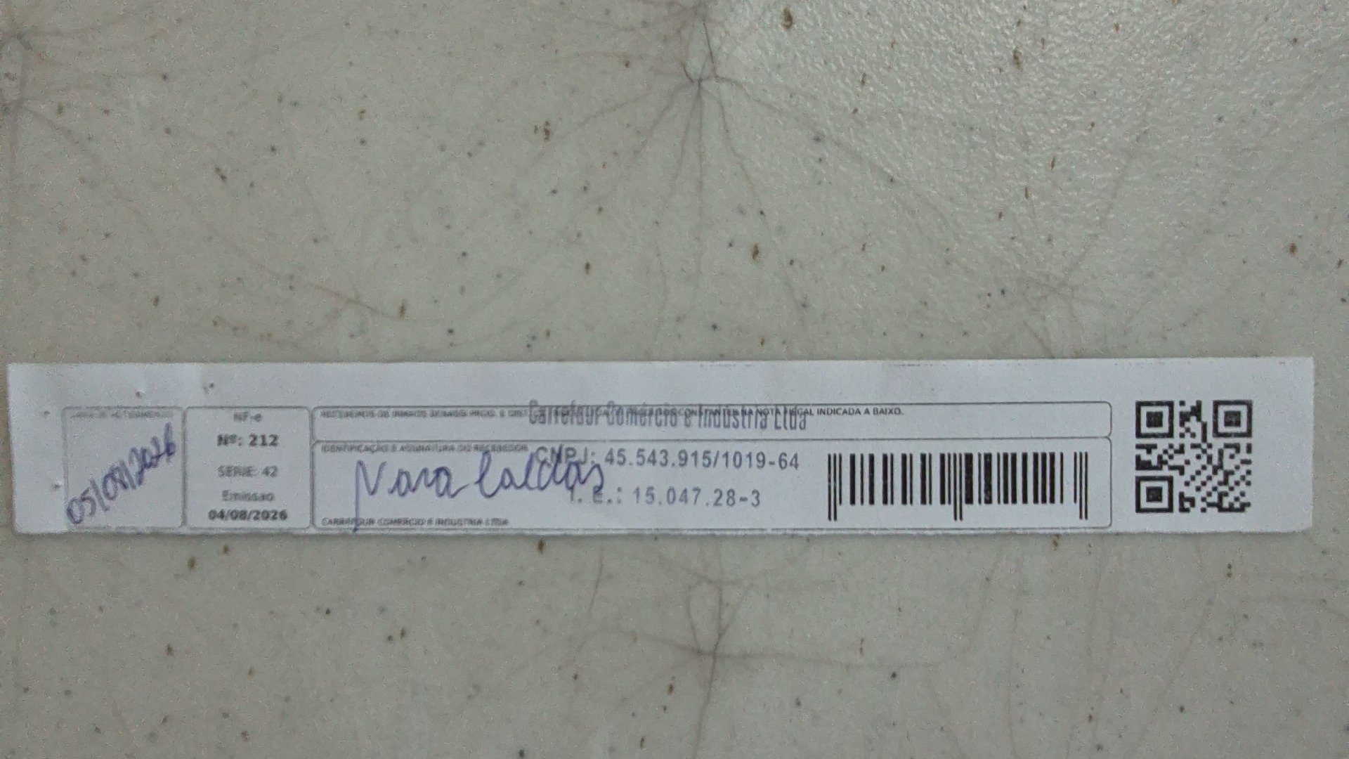 Canhoto 167610493