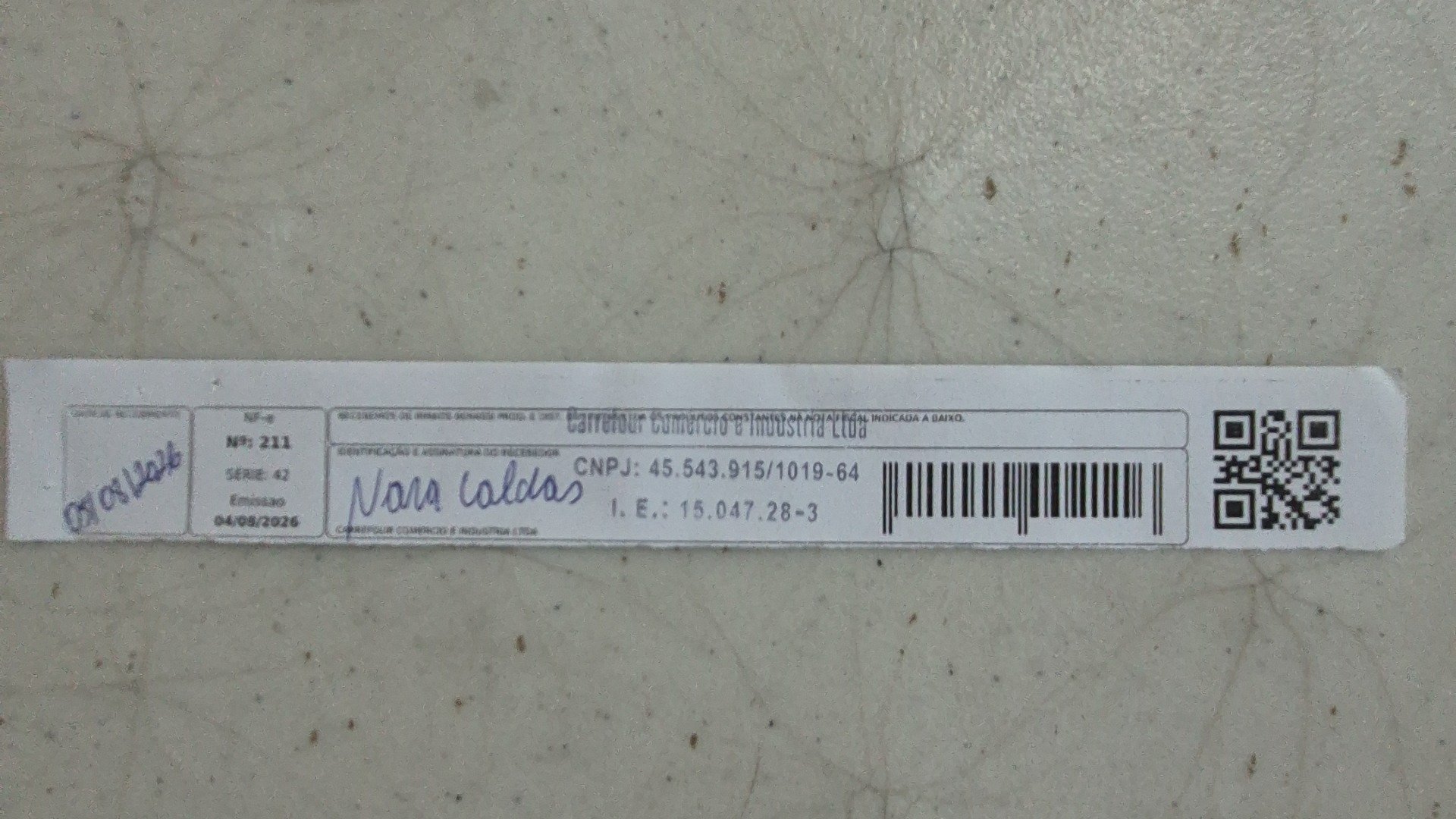 Canhoto 167610593