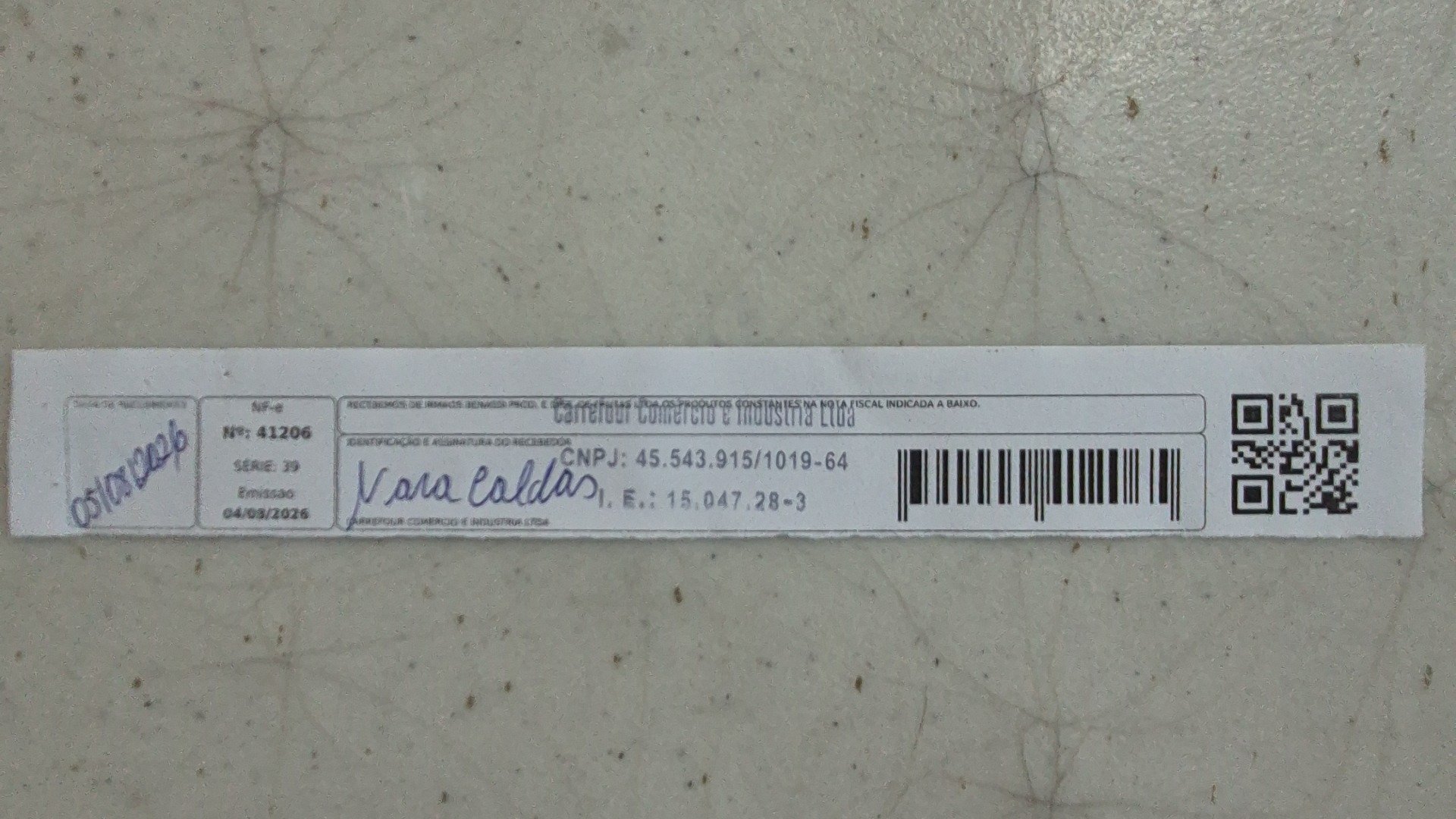 Canhoto 167610693