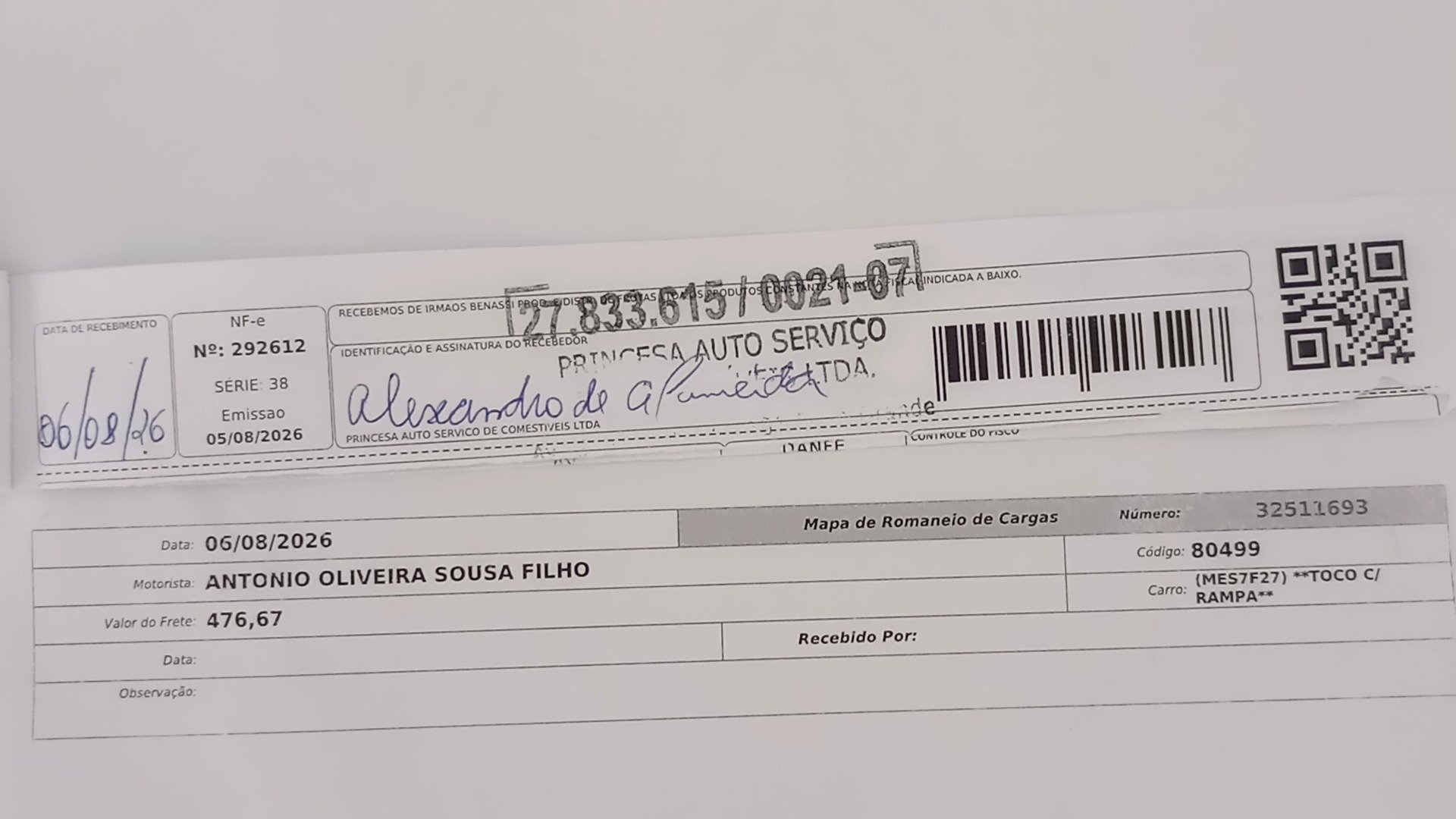 Canhoto 167803893