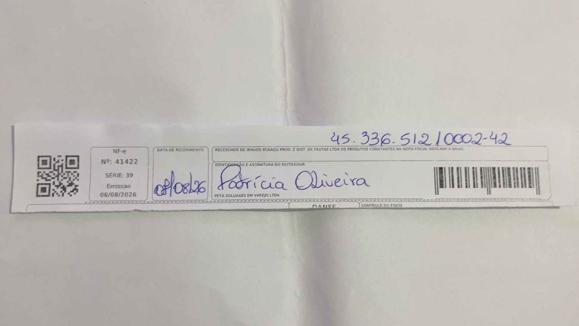 Canhoto 168063993
