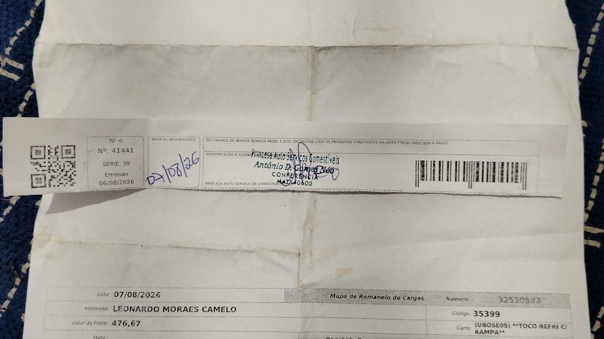 Canhoto 168049893