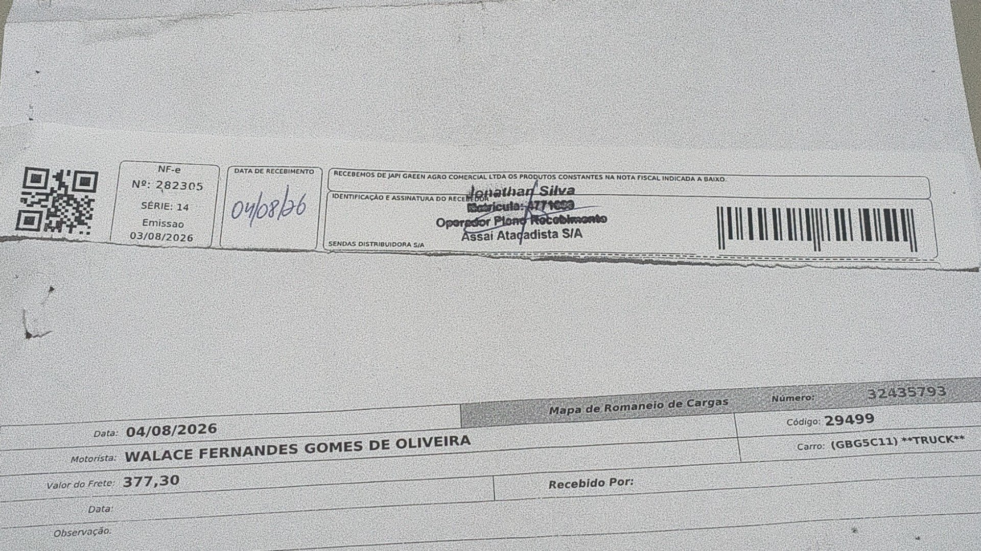 Canhoto 167405493