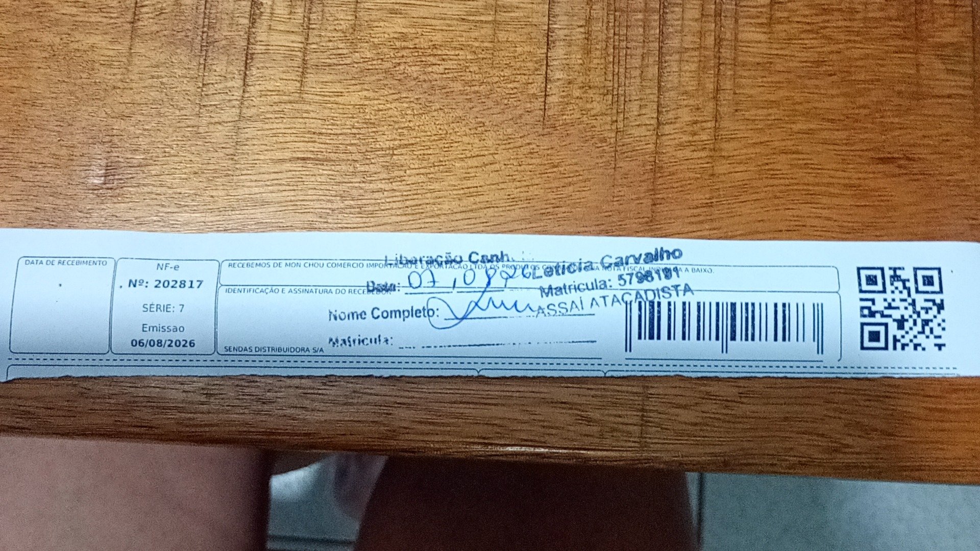 Canhoto 168056293