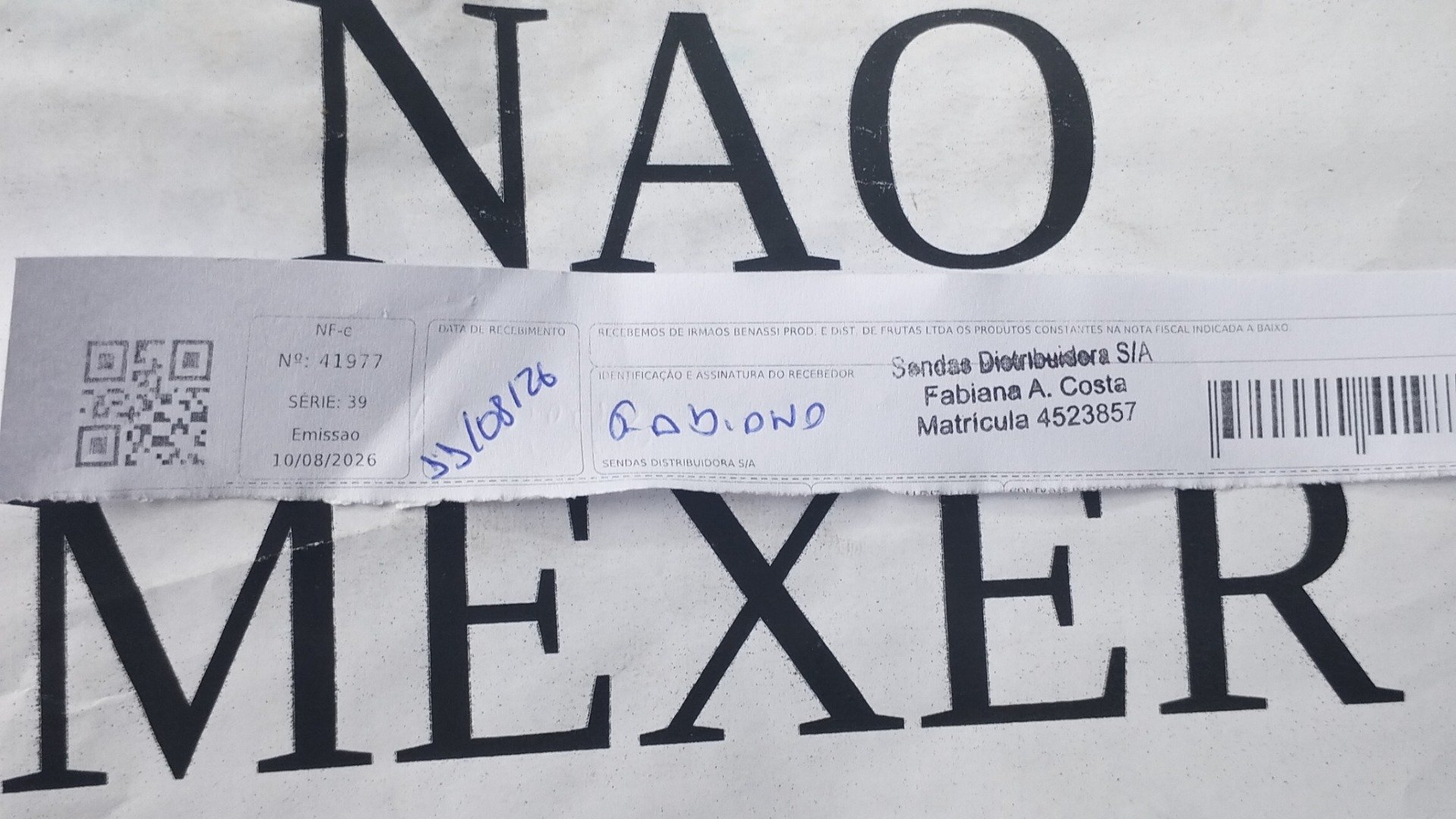 Canhoto 168673893