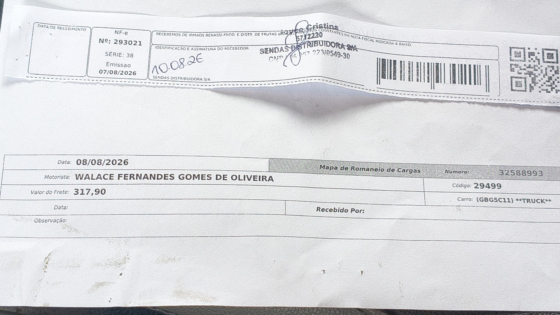 Canhoto 168323993