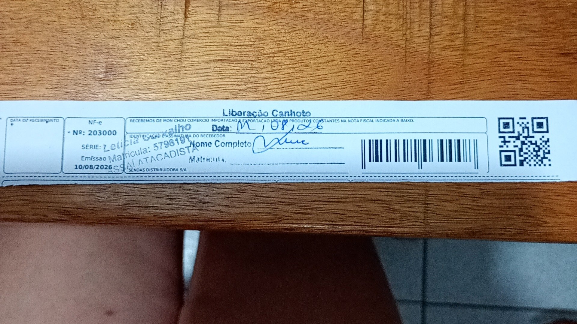 Canhoto 168704993