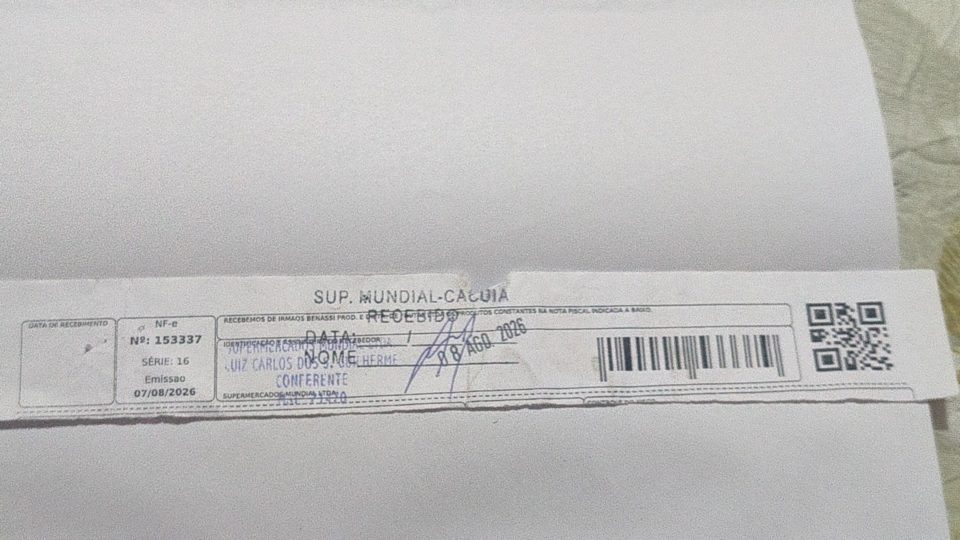 Canhoto 168369793