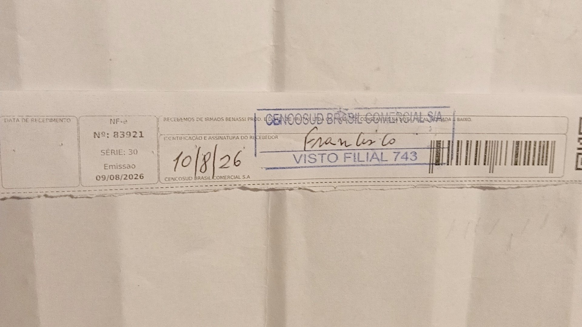 Canhoto 168513093