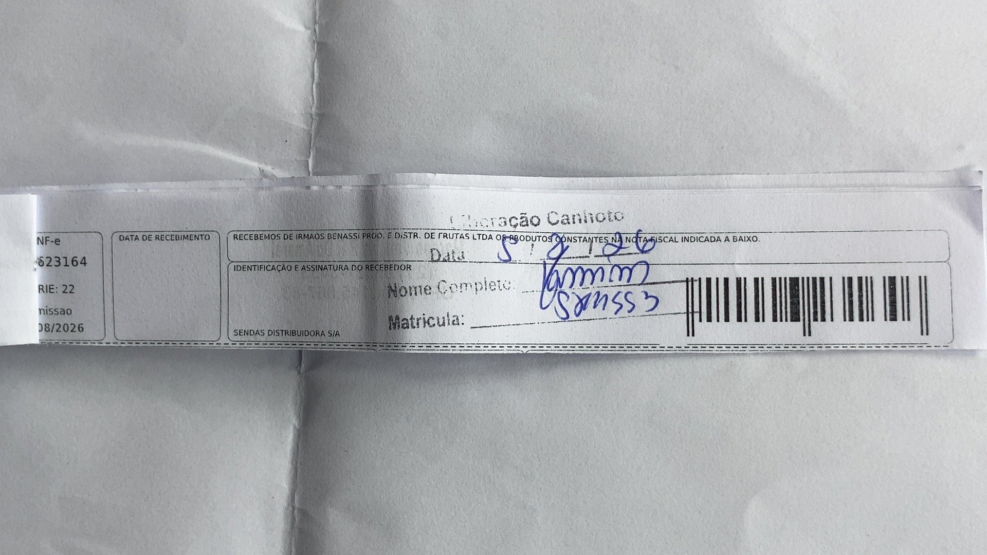 Canhoto 167635793