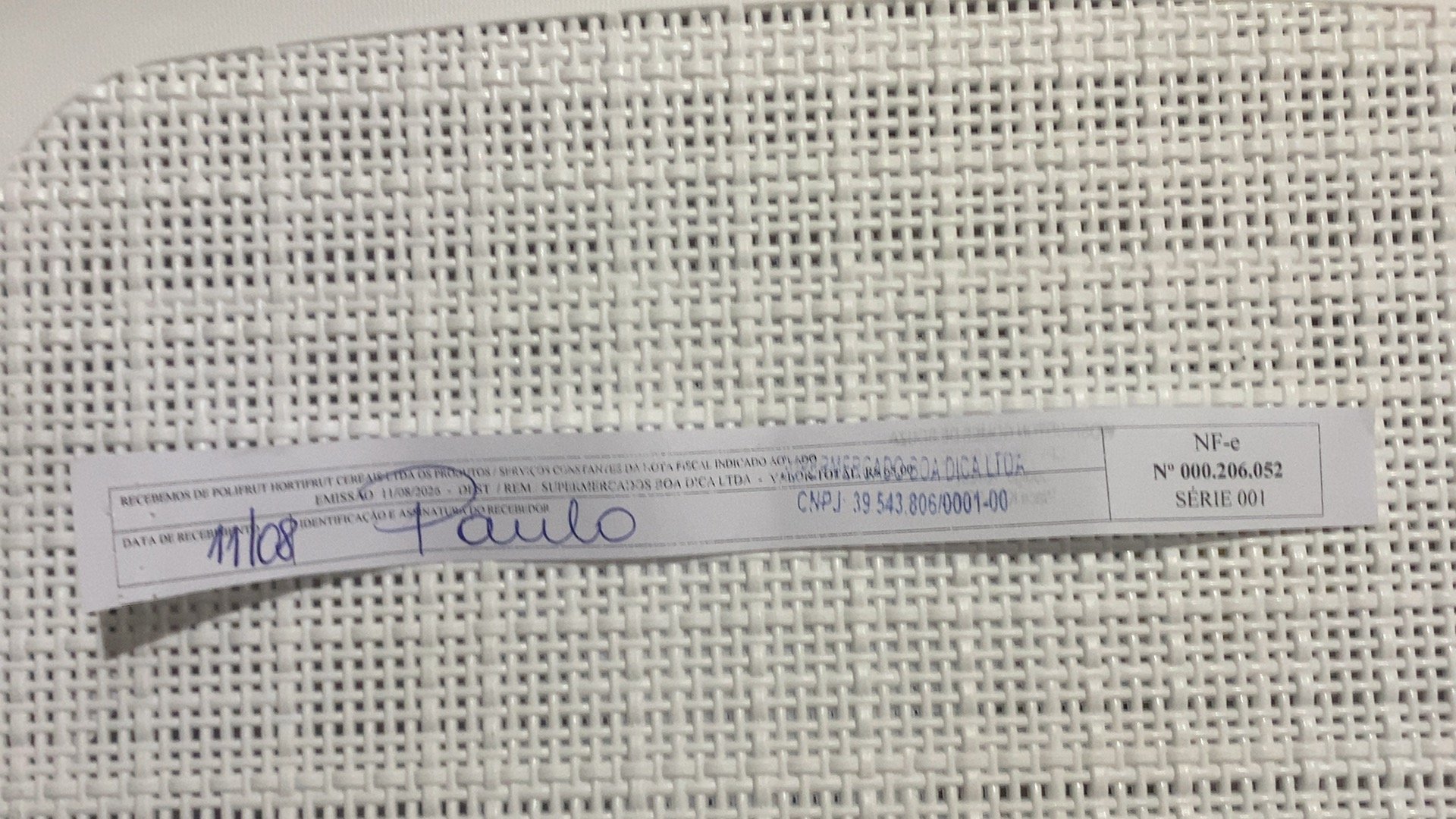 Canhoto 168818893