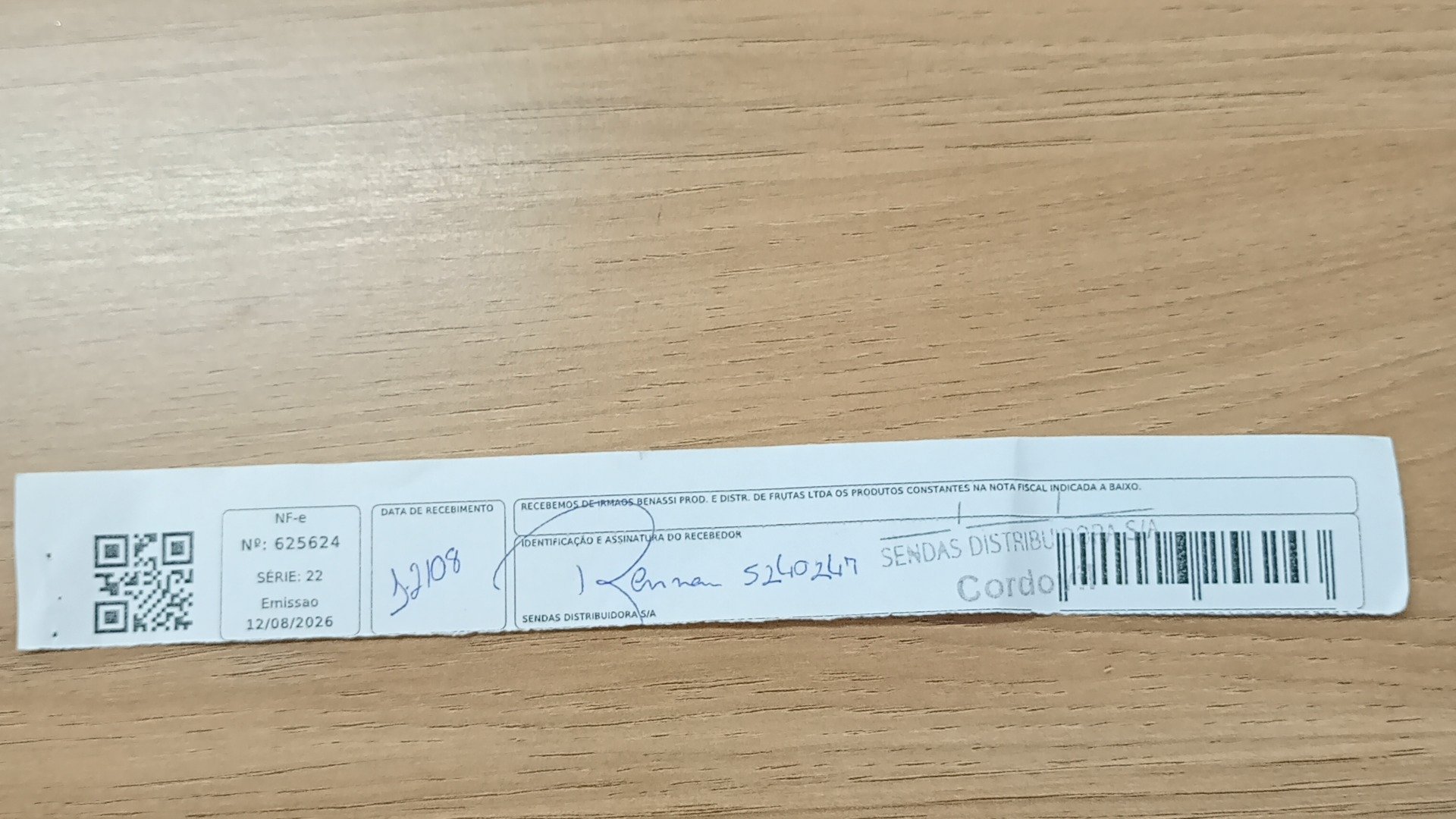 Canhoto 168999393