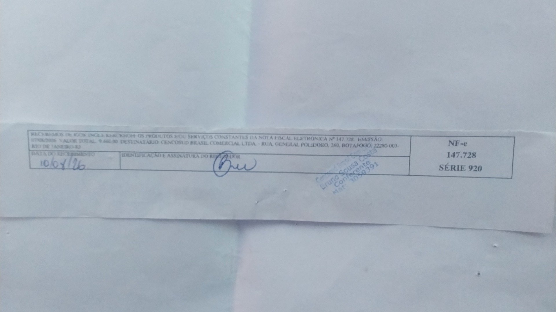 Canhoto 168527593