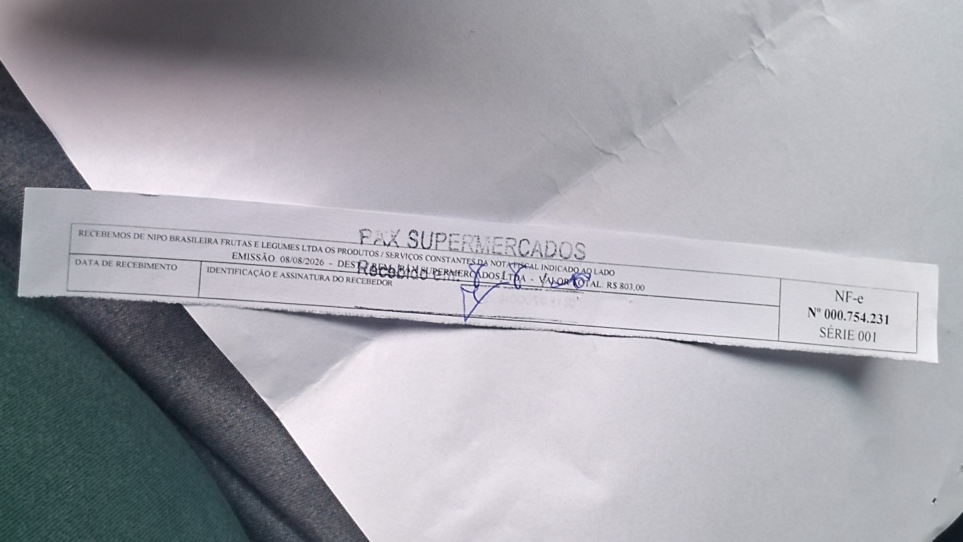 Canhoto 168378493