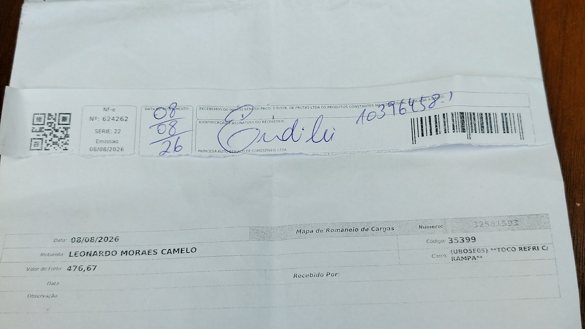 Canhoto 168273593