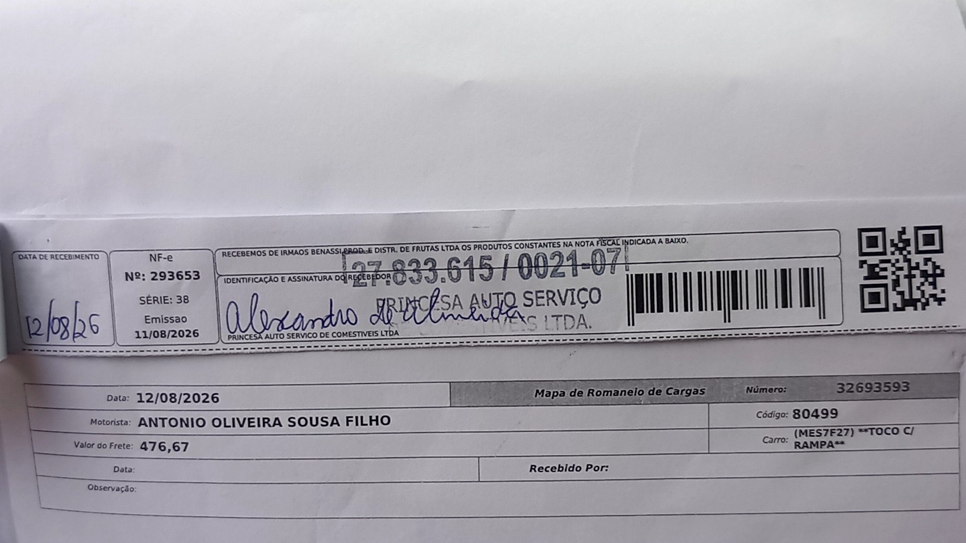 Canhoto 168914893