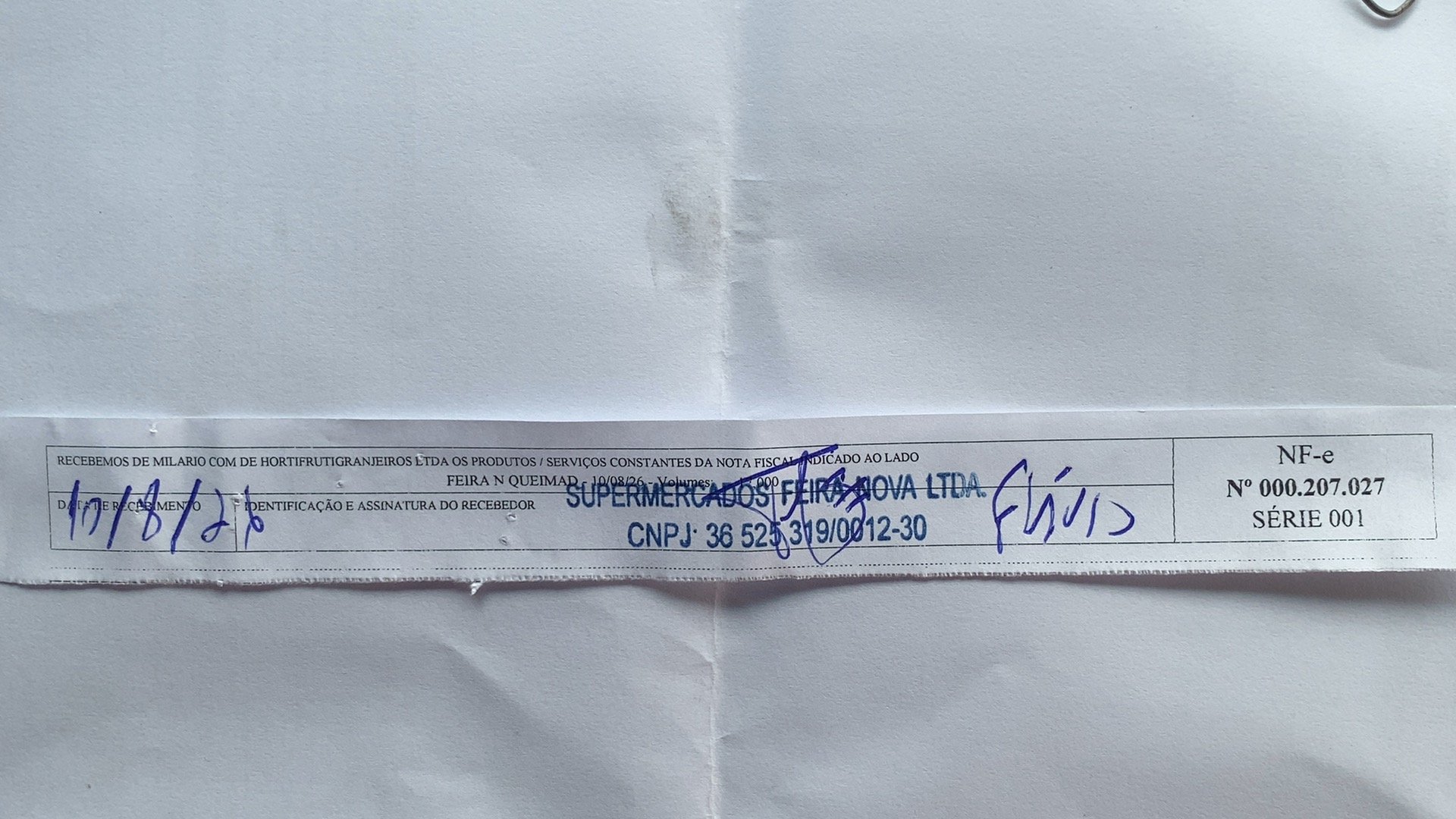 Canhoto 168556893