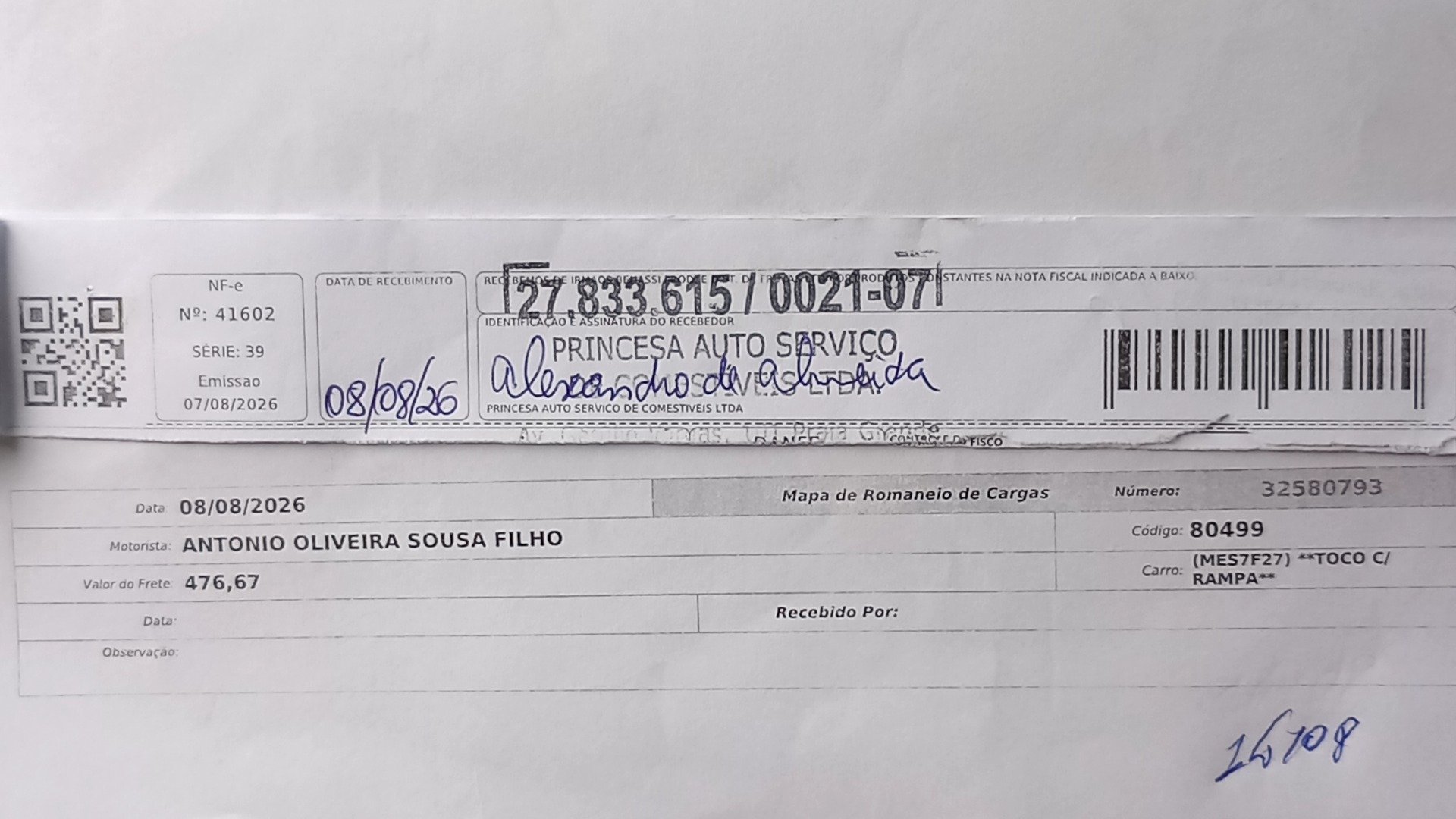Canhoto 168269493