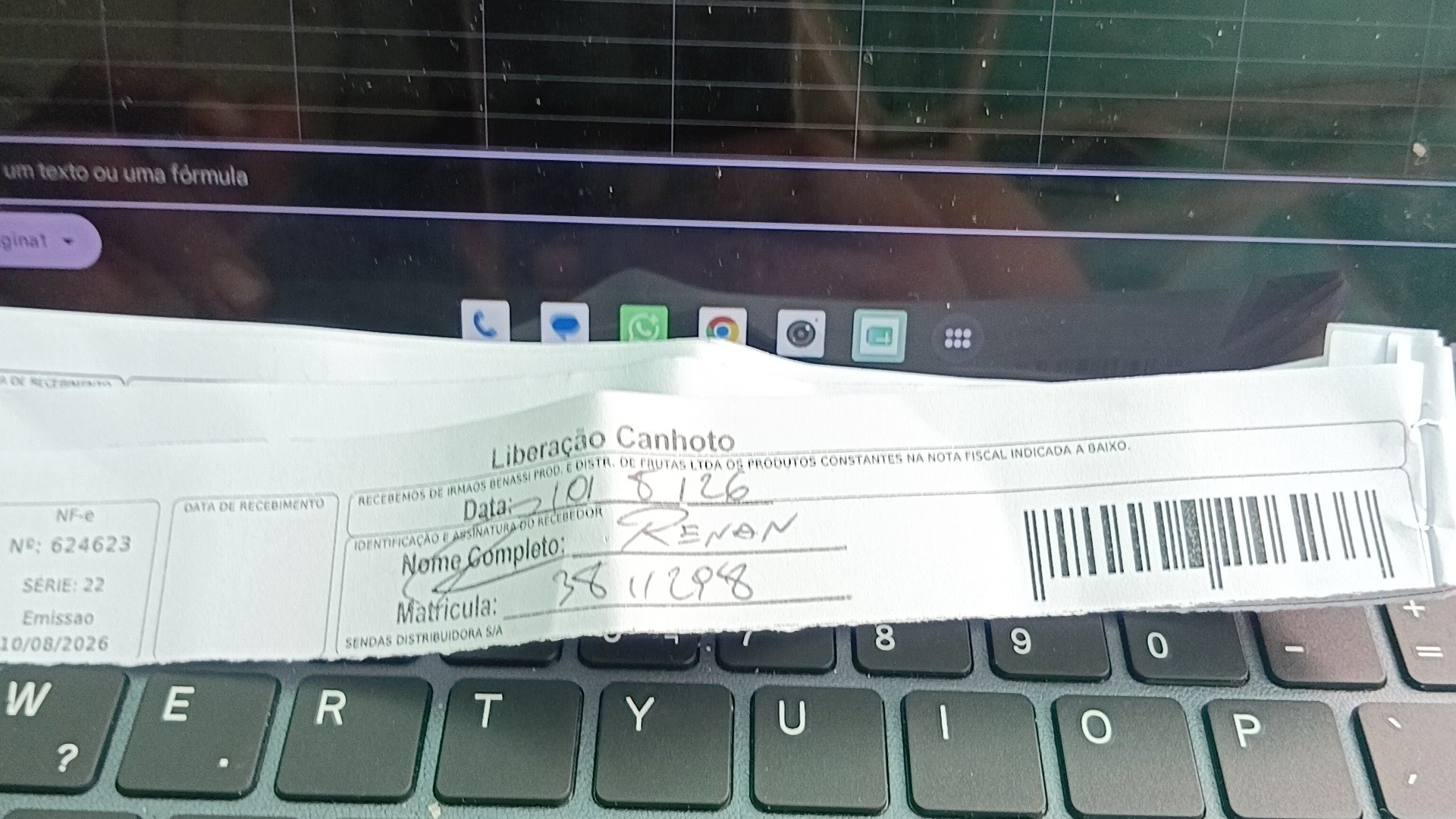 Canhoto 168483893